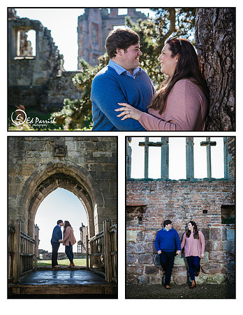 Pre wedding shoot at Moreton Corbett Castle