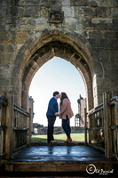Pre wedding shoot at Moreton Corbett Castle
